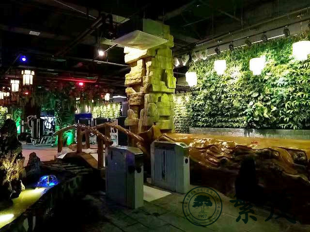 合肥第五季健身會(huì)館立體植物墻案例